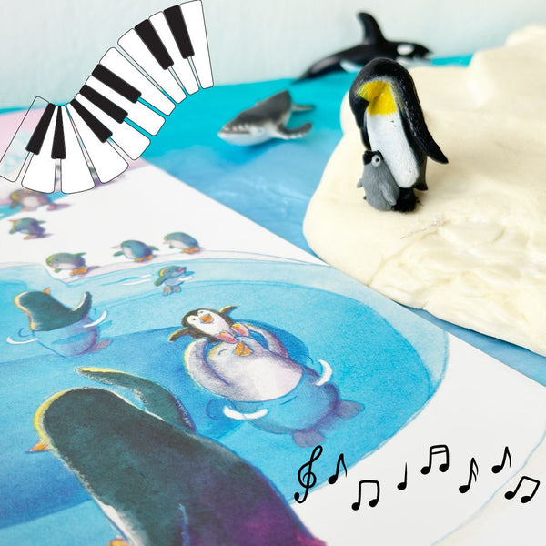 "Be Brave Little Penguin" Sensory Play + Keyboard Workshop