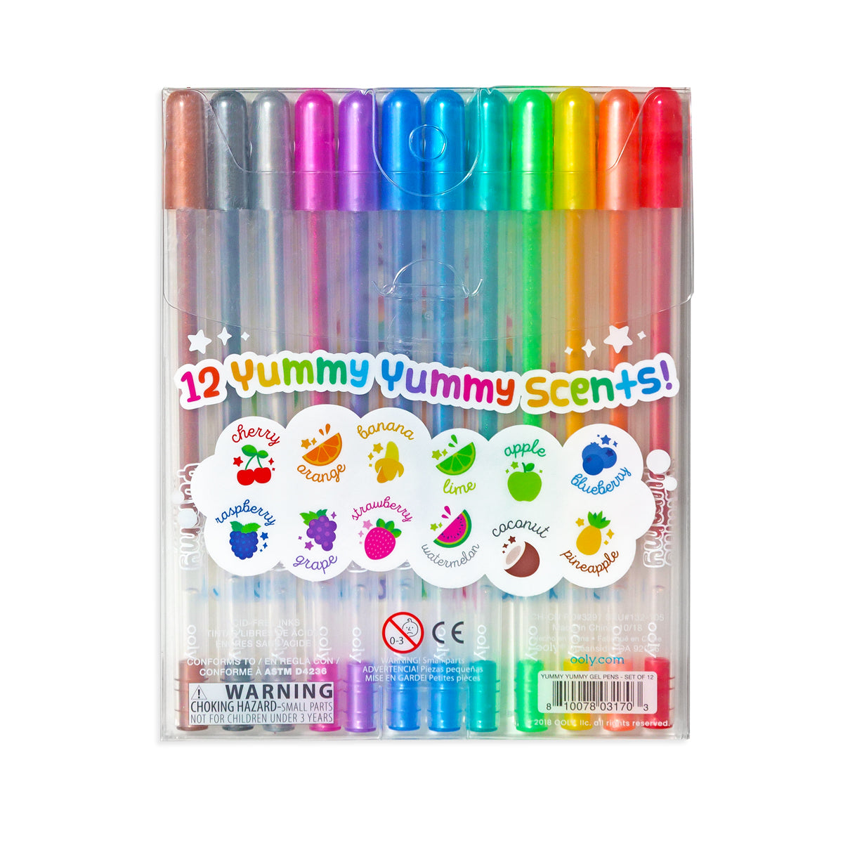 Ooly Yummy Yummy Scented Glitter Gel Pens Set of 12