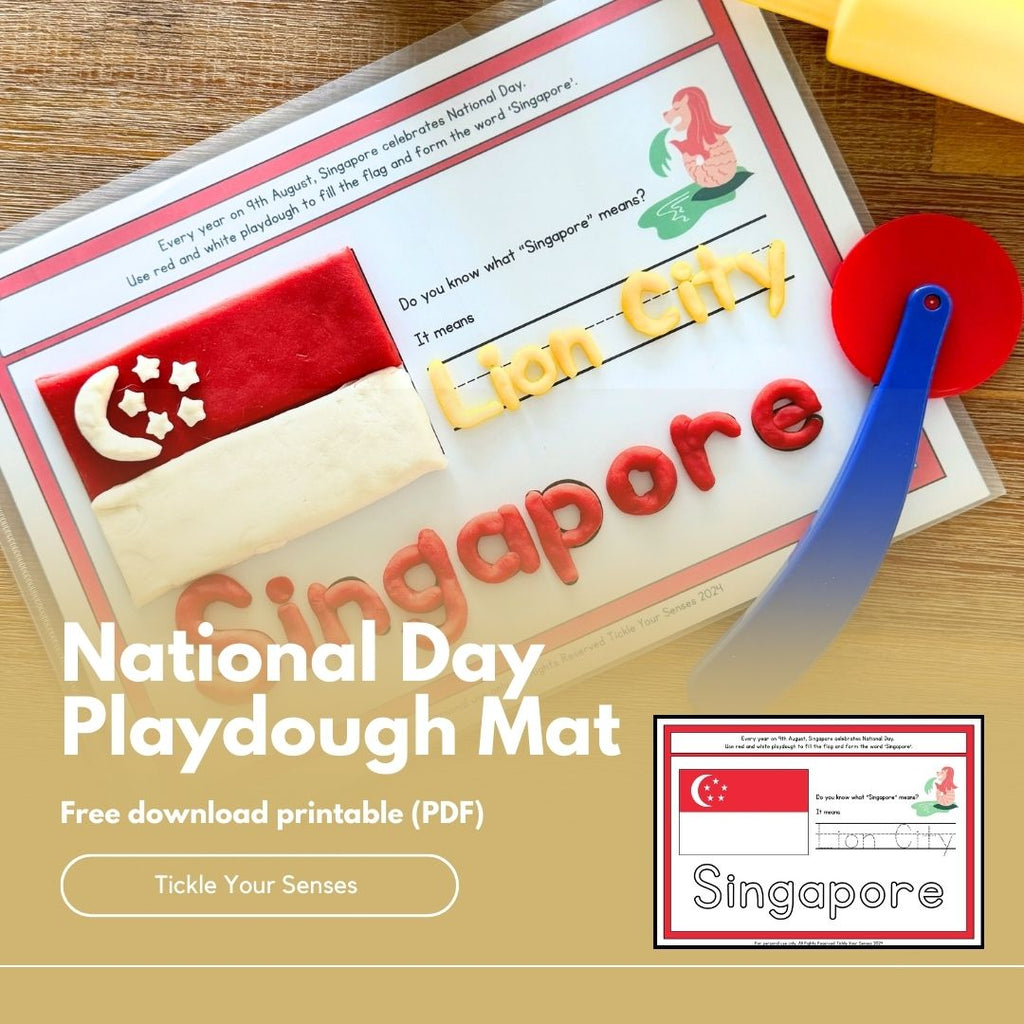 Free Printable Download - National Day Playdough Mat