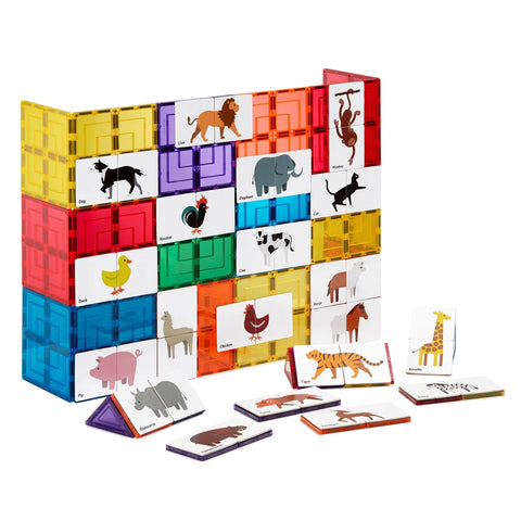 Learn & Grow Toys  Magnetic Animal Duo Puzzle  (40 pieces)