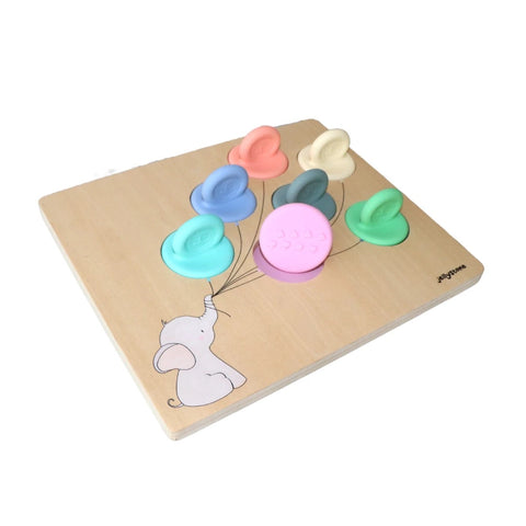 *Clearance AS-IS* Jellystone Balloon Sorter Stamper Puzzle (Sweet Pastel)