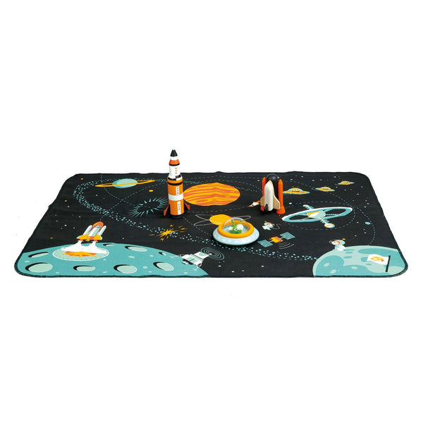 CLEARANCE AS-IS Space Adventure Playmat with Rockets