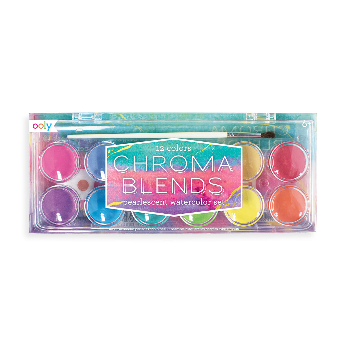 Ooly Chroma Blends Watercolor Paint +Brush (Pearlescent)