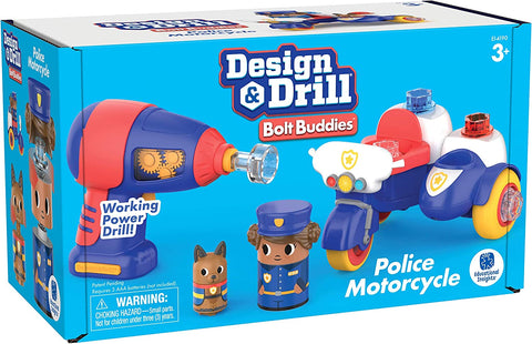 Design & Drill® Bolt Buddies® Police Motorcycle