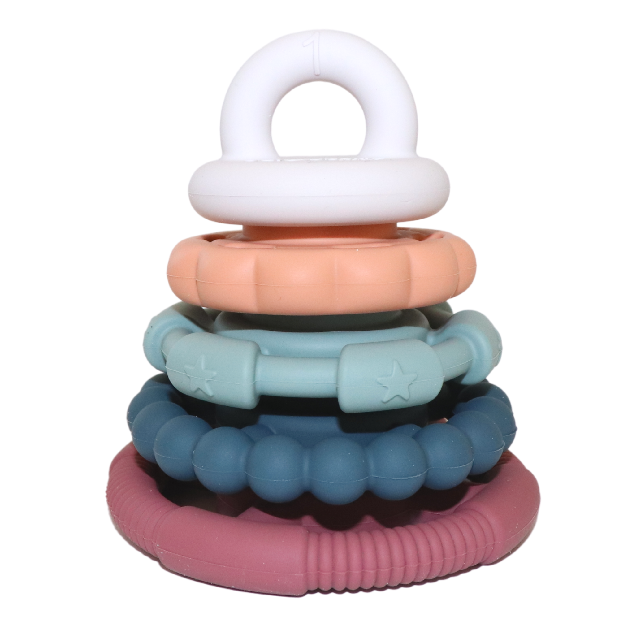 Jellystone Rainbow Stacker and Teether Toy - EARTH