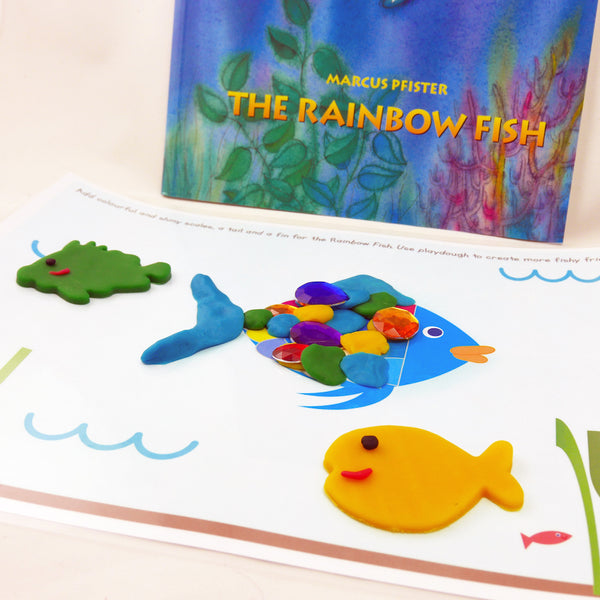 “The Rainbow Fish” by Marcus Pfisher Playdough Book Kit
