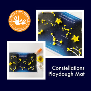 Constellations Playdough Mat Printable