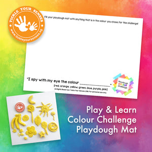 Colour Challenge Playdough Mat Printable
