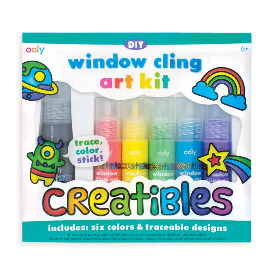 Ooly Creatibles Window Cling Art Kit (Set of 6 Paints)