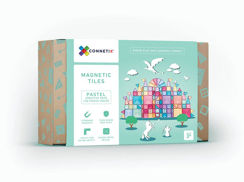 Connetix 120 piece Pastel Creative Pack *Recommended Starter Pack*