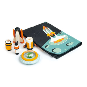 Space Adventure Playmat with Rockets