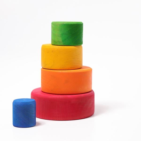 Grimms 5 Layer Rainbow Stacking Bowls