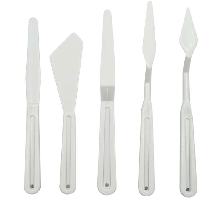 Plastic Palette Knife Set *V useful set of tools*
