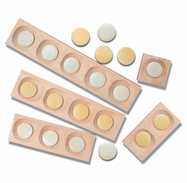 Deluxe Set of 5 Wooden Sensory Trays (1,2,3,4,5)