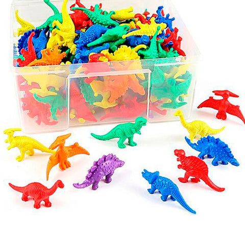 Dinosaur Counters (8 diff Dinos, 128 pcs in all)