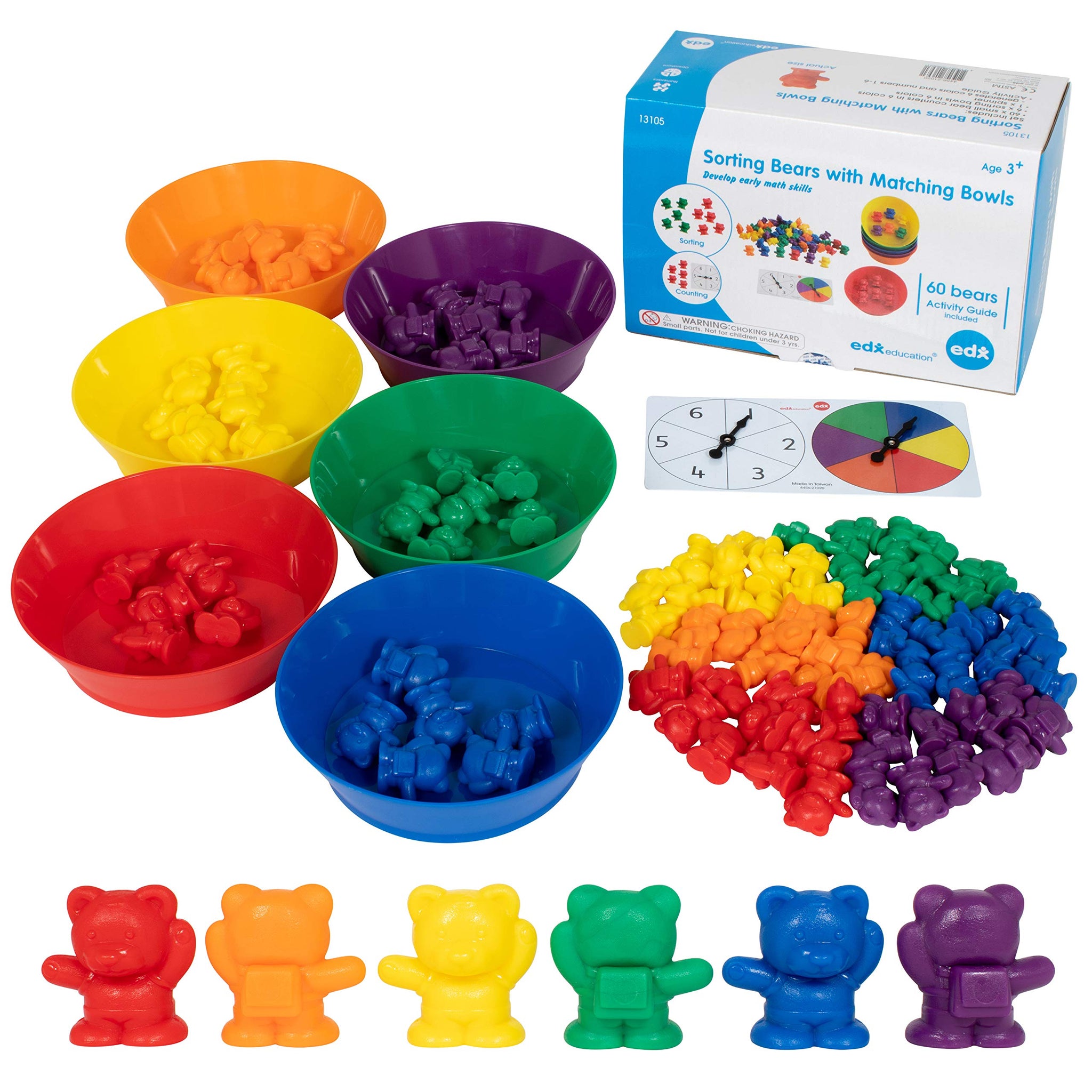 Rainbow Bears & Bowls Spinner Set