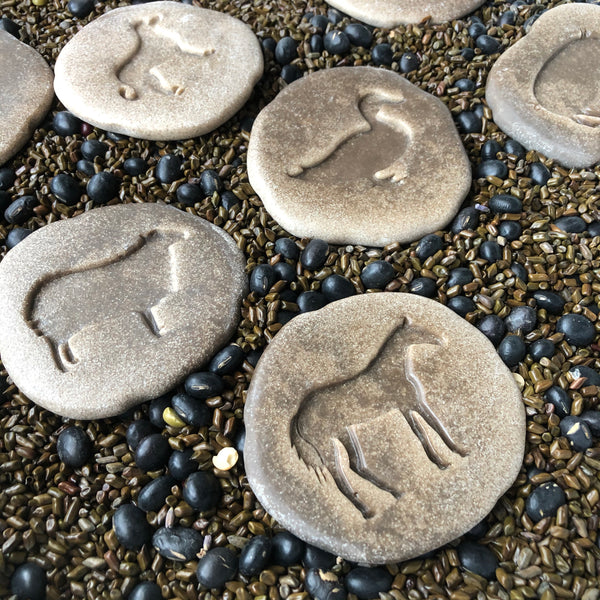 Farmyard Footprints Sensory Stones (2-sided)