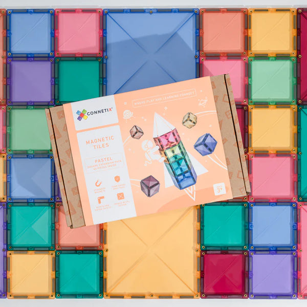 Connetix 40 Piece Pastel Square Pack *All Squares only, super useful!*
