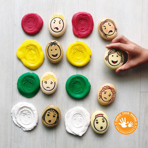 Emoticon Pebbles (Big size, full set of 8)