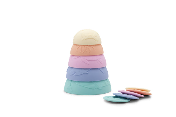 Jellystone Ocean Stacking Cups Pack of 5 (Rainbow Pastel)