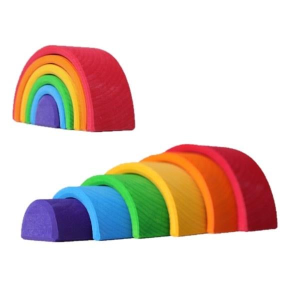 Grimms 6 piece SMALL Rainbow (Bright) *In Stock*