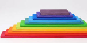 Grimms 11 Rainbow Building Boards (Bright)
