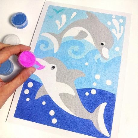 Sentosphere Sablimage Poissons & Dauphins (Fishes & Dolphins Sand Art Kit)