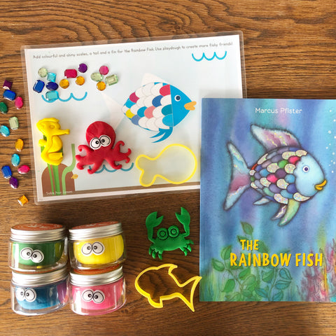 “The Rainbow Fish” by Marcus Pfisher Playdough Book Kit
