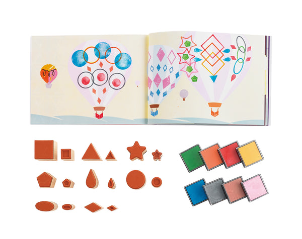Geometry Shapes Stampers Activity Set