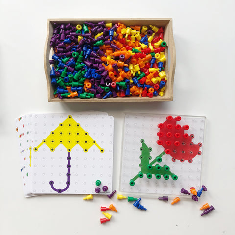 CLEARANCE AS-IS Small Pegs Activity Set