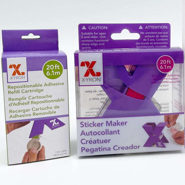 1.5 inch Xyron Sticker Maker + Spare Refill PACK